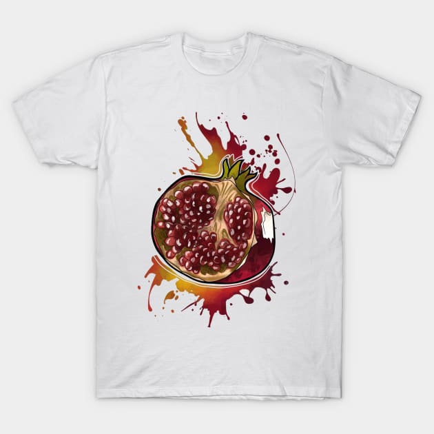 pomegranate T-Shirt by Stephanie Francoeur Art